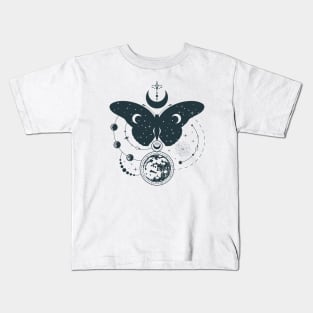 Hand Drawn Mystical Moon Kids T-Shirt